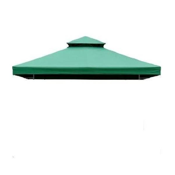 Toldo de Substituição 3x3m para Pérgolas Toldo de Substituição de Pérgolas de Jardim Verde