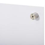 Placa de vidro com bandeja Inclui 4 marcadores e borracha 90x60x0,45 cm Branco