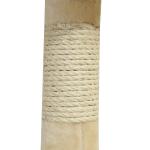 Árvore Arranhador para Gatos com 4 Níveis Poste de Sisal Caverna Plataformas e Brinquedos Divertidos 75x40x112 cm Bege