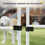 Conjunto de Treinamento de Agilidade para Cães 4 Peças Obstáculos de Salto com Altura Ajustável 99x65x94 cm Azul