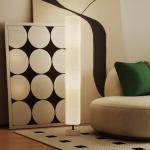 Candeeiro de Pé para Sala com Casquilho E27 Máx. 40 W, Abat - Jour em Linho e Estrutura Metálica, 15x15x120 cm, Cinzento