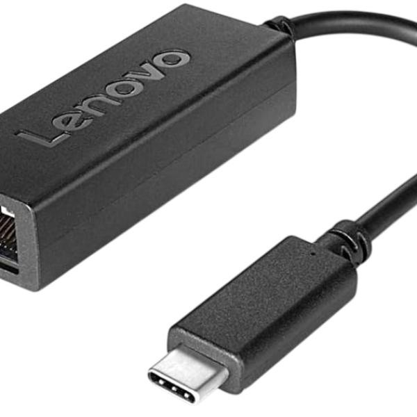 Conversor Ethernet Fêmea - USB - C Macho - LENOVO