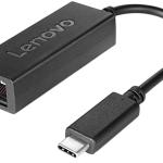 Conversor Ethernet Fêmea - USB - C Macho - LENOVO