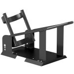 Cavalete de Moto Carga 816,5 kg Suporte para Roda Dianteira de Motocicleta com Altura Ajustável em 3 Níveis para Rodas Ø38,1 - 53,34 cm Preto