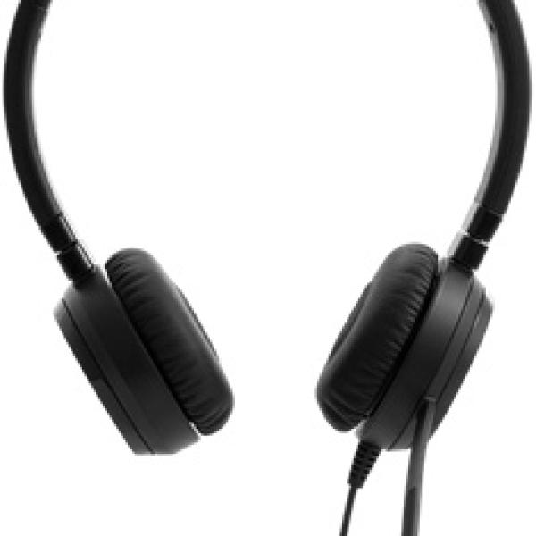 Auscultadores Headset Pro Wired Stereo VOIP (Preto) - LENOVO