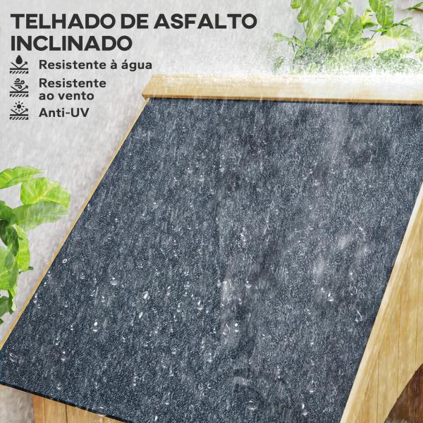 Armário Jardim de Madeira 77,5x54,2x179,5 cm 0,3 m² Armário para Arrumação de Ferramentas com 3 Prateleiras e 2 Portas com Fecho Madeira