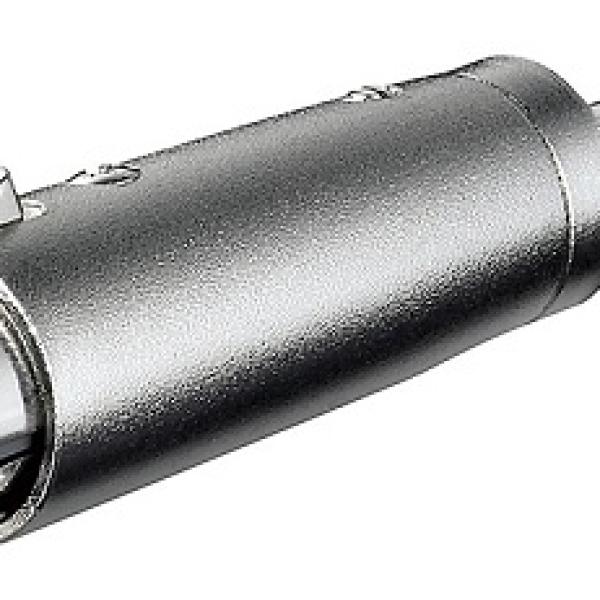 Ficha Adaptadora Canon Femea - Jack 6,5mm Macho Stereo