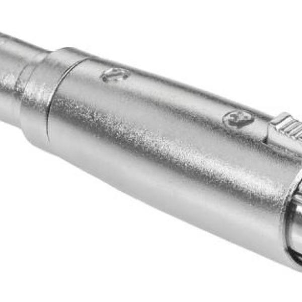 Ficha Adaptadora Canon Femea - Jack 6,3mm Femea Mono