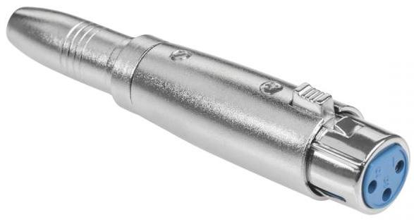 Ficha Adaptadora Canon Femea - Jack 6,3mm Femea Mono