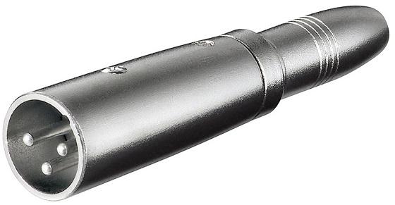 Ficha Adaptadora Canon Macho - Jack 6,3mm Femea Mono