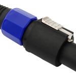 Ficha Speakon 4P Macho c/ Protecção e Bloqueio