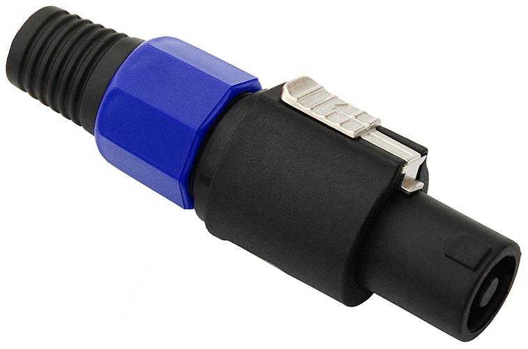 Ficha Speakon 4P Macho c/ Protecção e Bloqueio