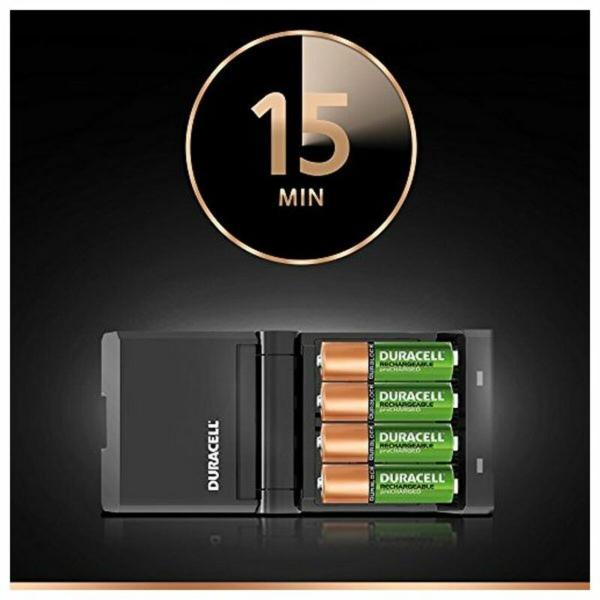 Carregador + Pilhas Recarregáveis DURACELL CEF27 2 x AA + 2 x AAA 1700 mAh 750 mAh (1 Unidade)