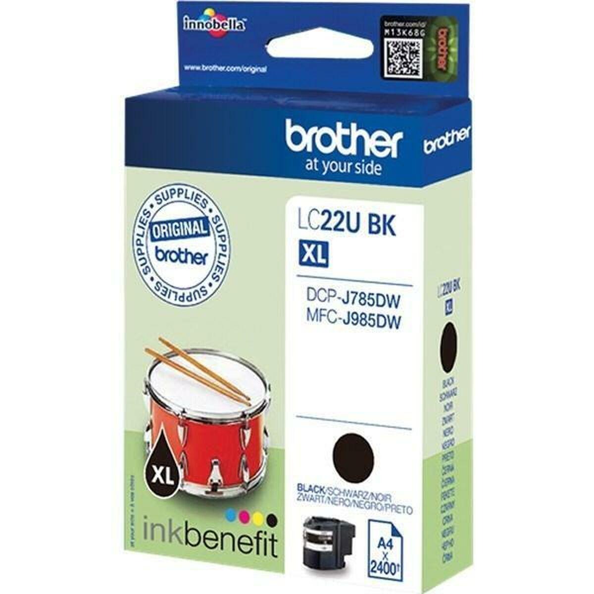 Tinteiro de Tinta Original Brother LC-22UBK Preto