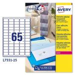 Etiquetas adesivas Avery Transparente 210 x 297 mm 38,1 x 21,2 mm