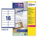 Adesivos/Etiquetas Avery L7162-15 99,1 x 33,9 mm Branco 15 Folhas