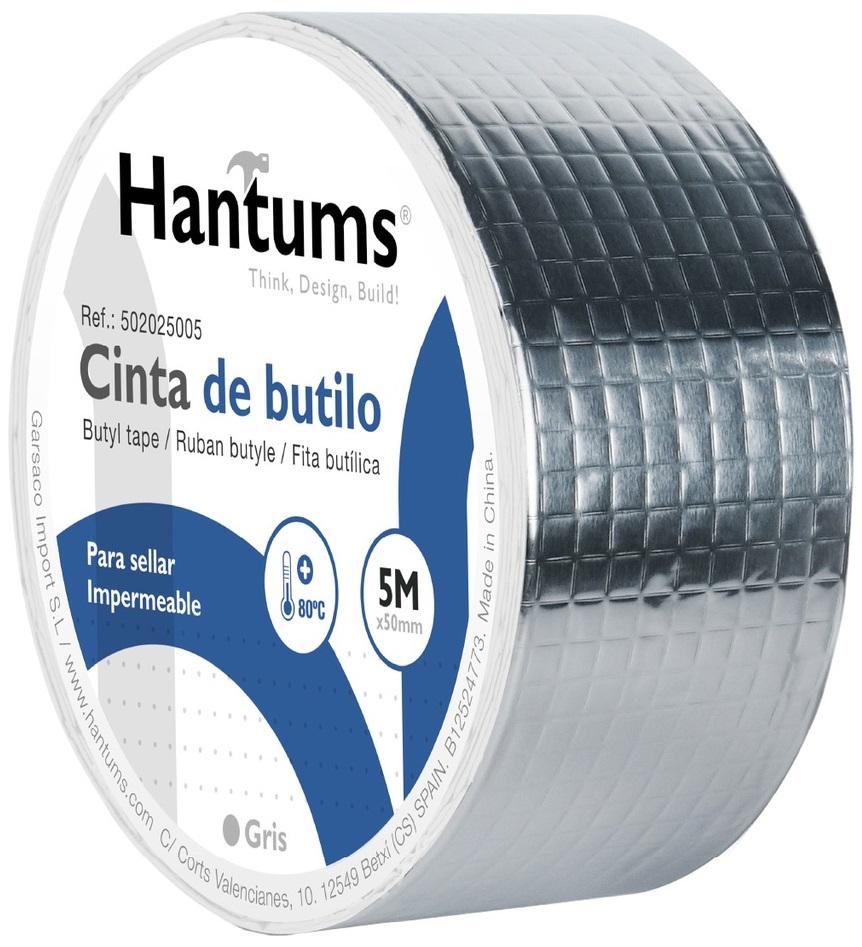 Fita Adesiva Butílica Alumínio Impermeável 50mm (5 mts) - HAMTUMS