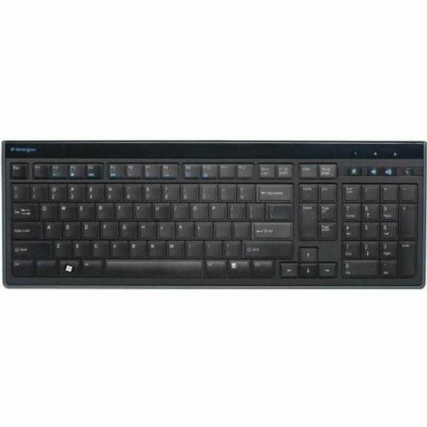 Teclado Kensington Advance Fit AZERTY Preto Preto mate Francês AZERTY