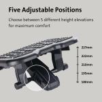 Repousa pés Kensington SOLEMASSAGE Preto (4 Unidades)