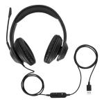 Auriculares com microfone Targus AEH102GL Preto