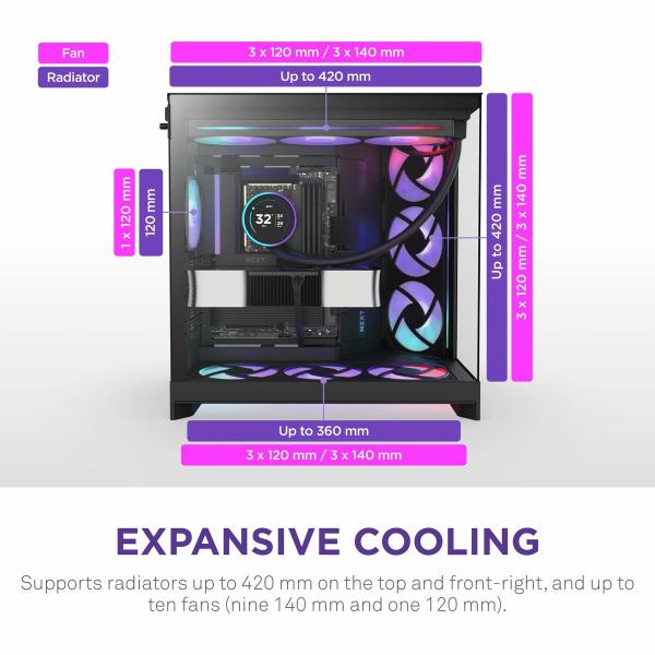 Caixa Semitorre ATX NZXT CM-H92FB-R1 Preto