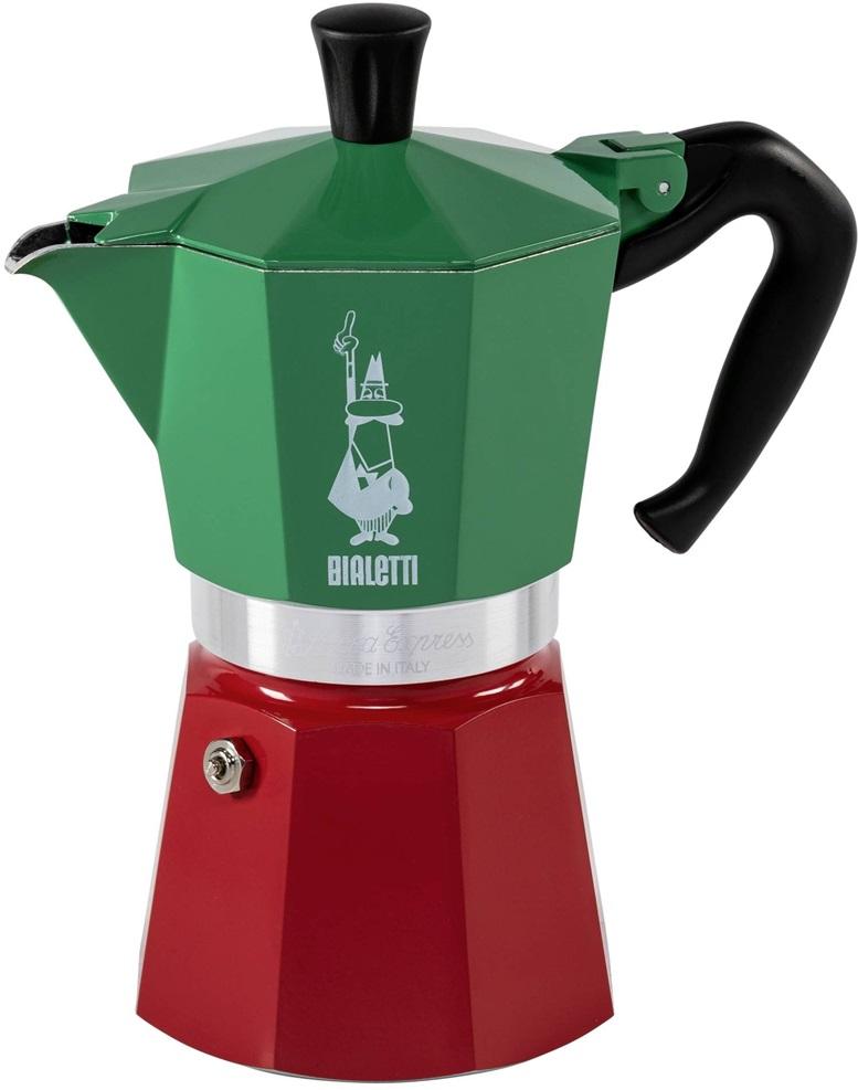 Cafeteira Italiana 0,24L (Verde/Vermelho) - BIALETTI