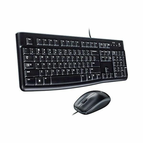 Teclado e rato óticos Logitech 920-002562 Preto Inglês QWERTY