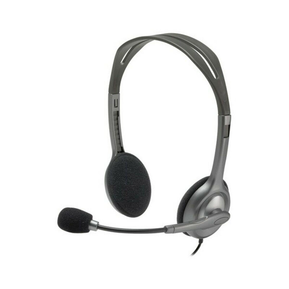 Auriculares com microfone Logitech 981-000593 Cinzento