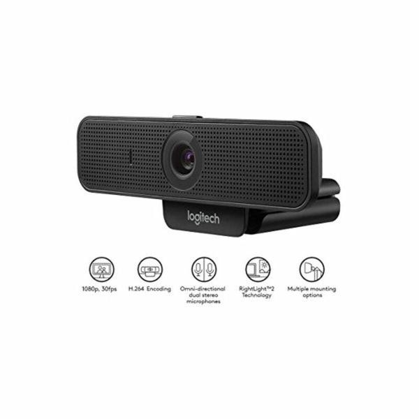 Webcam Logitech 960-001076 HD 1080p Auto-Focus Preto Full HD 30 fps