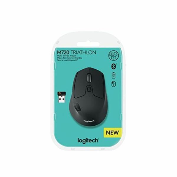 Rato sem Fios Ótico Logitech M720 1000 dpi Preto