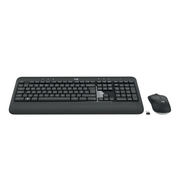 Teclado e Rato sem Fios Logitech MK540 Francês Preto Preto/Branco AZERTY