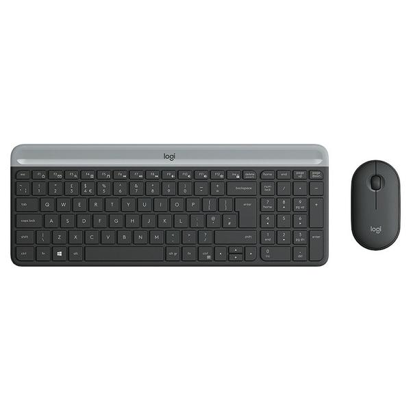 Teclado e Rato Logitech 920-009190 Preto Cinzento Francês AZERTY