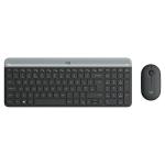 Teclado e Rato Logitech 920-009190 Preto Cinzento Francês AZERTY