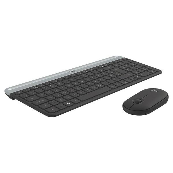 Teclado e Rato Logitech 920-009190 Preto Cinzento Francês AZERTY