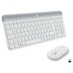 Teclado e Rato Logitech  MK470 Branco Francês AZERTY