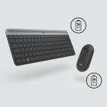 Teclado e Rato Logitech MK470 Cinzento Grafite Qwerty US