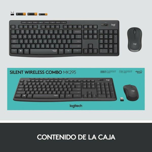 Teclado e Rato sem Fios Logitech 920-009798 Espanhol Qwerty espanhol QWERTY