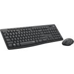 Teclado Logitech MK295 Silent Wireless Combo Grafite Monocromática QWERTY Qwerty US