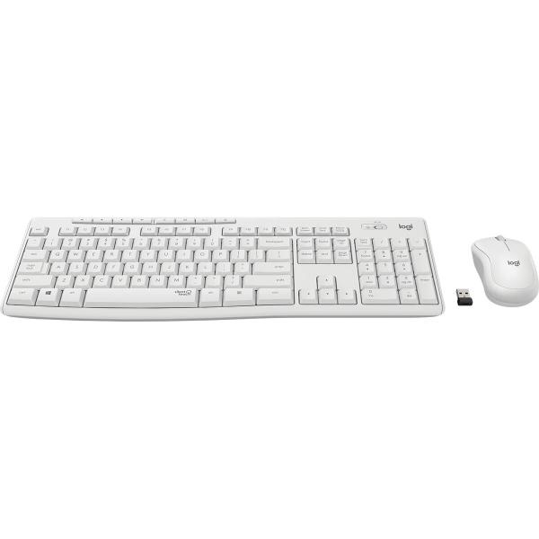 Teclado e Rato sem Fios Logitech MK295 Branco Francês AZERTY