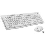 Teclado e Rato Logitech MK295 Silent Wireless Combo Branco Qwerty US