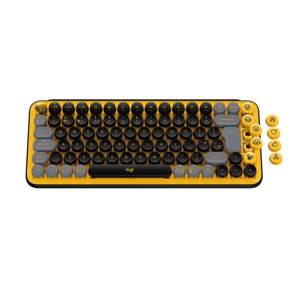 Teclado Logitech POP Francês Amarelo AZERTY