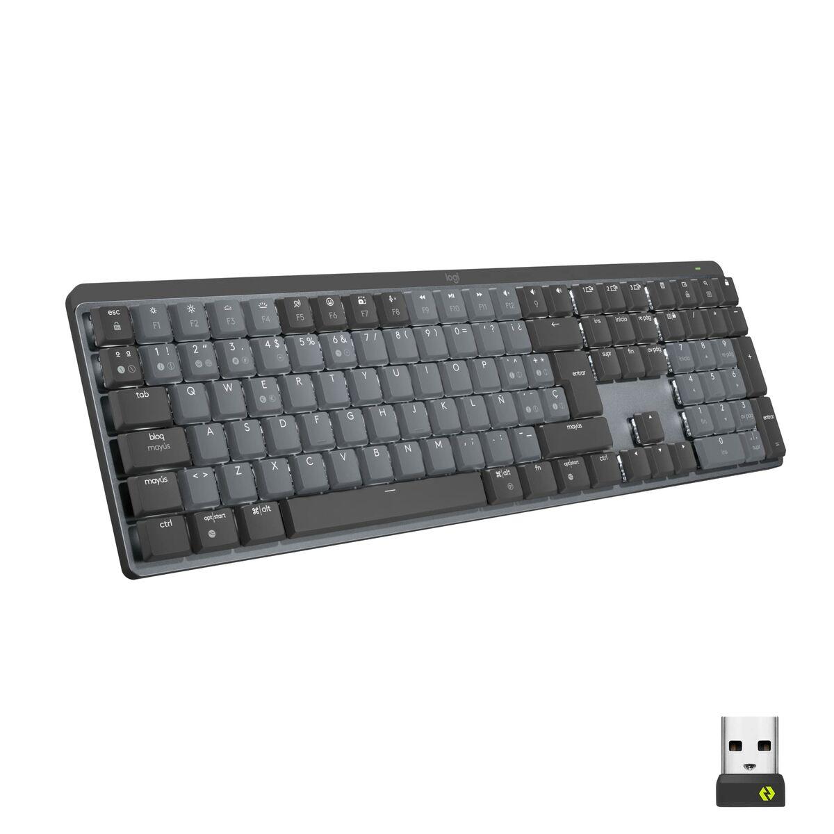 Teclado sem Fios Logitech 920-010757 Preto Inglês EEUU Cinzento QWERTY