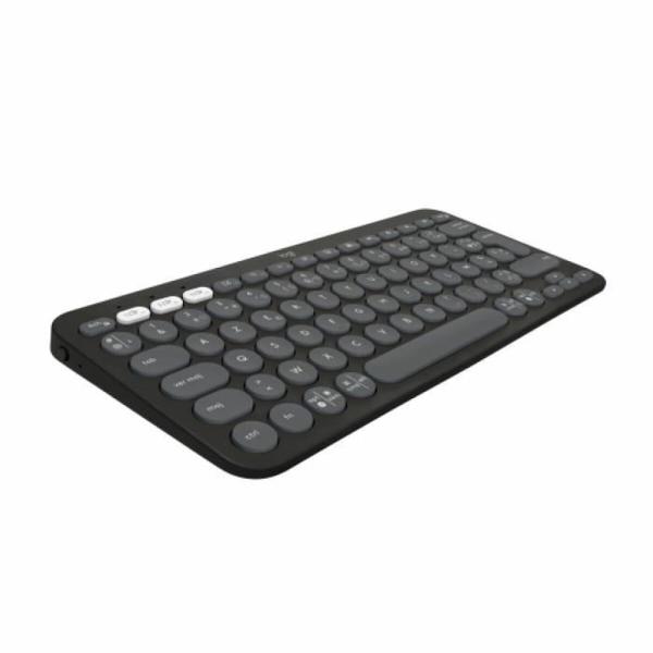 Teclado Bluetooth com Suporte para Táblete Logitech K380 Francês Cinzento Grafite Cinzento escuro AZERTY