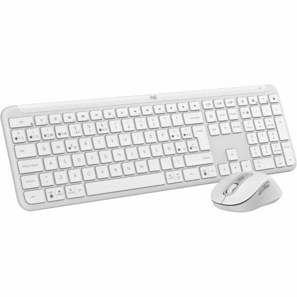 Teclado e Rato Logitech 920-012596 Branco Espanhol QWERTY