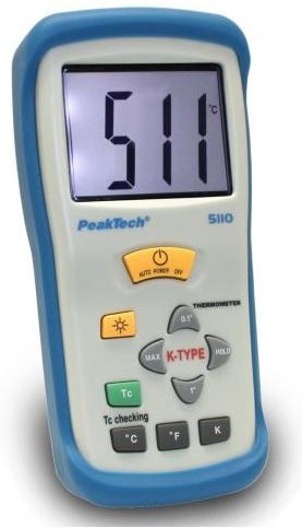 Termómetro Digital 1 CH, 3 1/2 Dígitos / - 50... + 1300 ° C - PeakTech
