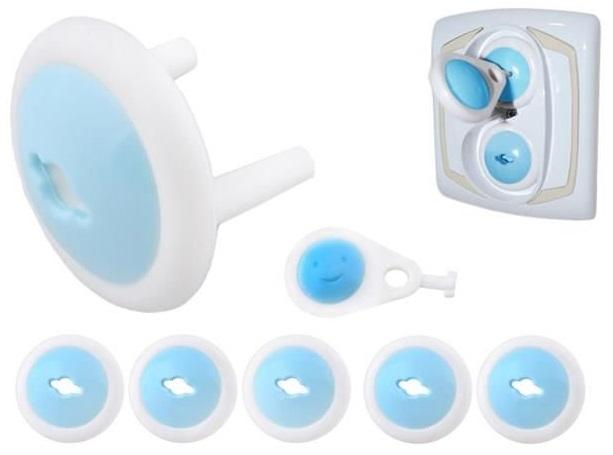 Pack 6x Tampas Protecção p/ Tomadas Corrente