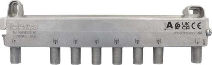 Derivador Interior (5 - 2400MHz) 6D F 21dB Tipo A (Piso 2, 3) - TELEVES 519364