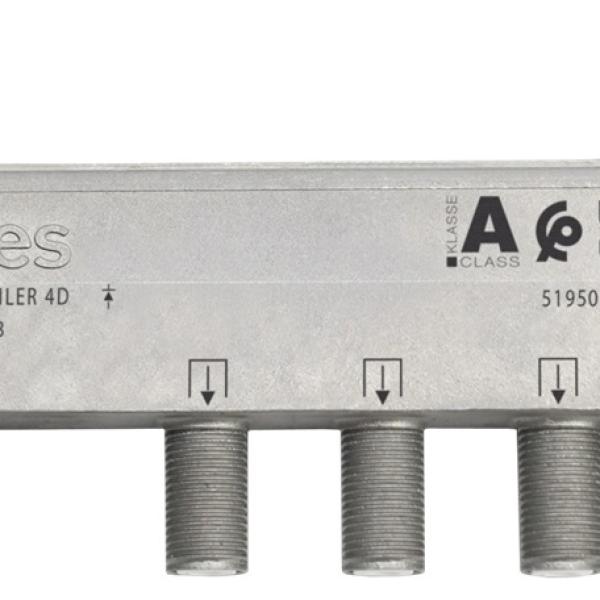 Repartidor Interior (5 - 2400MHz) 4 Saídas 9/8dB F DC - TELEVES 519504