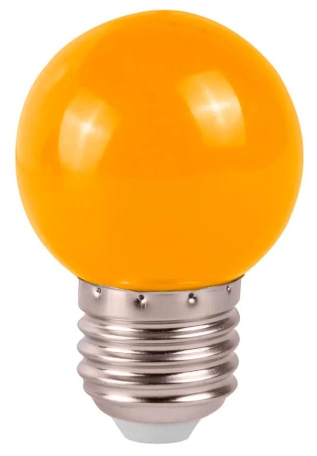 Lampada LED E27 B45 220V 1,5W 75Lm - Laranja