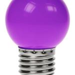 Lampada LED E27 B45 220V 1,5W 75Lm - Roxo